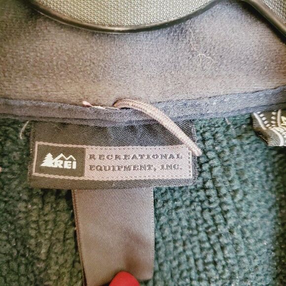 REI Mens Vest Green XL Polartec Ribbed Full Zip-Up  Outerwear - Picture 3 of 8